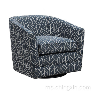 Borong Fabric Fabric Swivel Armed Accent Chair